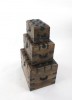 SH2320 - Wood / Iron Box Set of 3